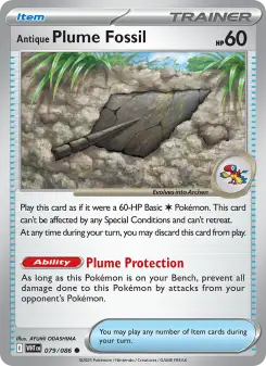 Antique Plume Fossil