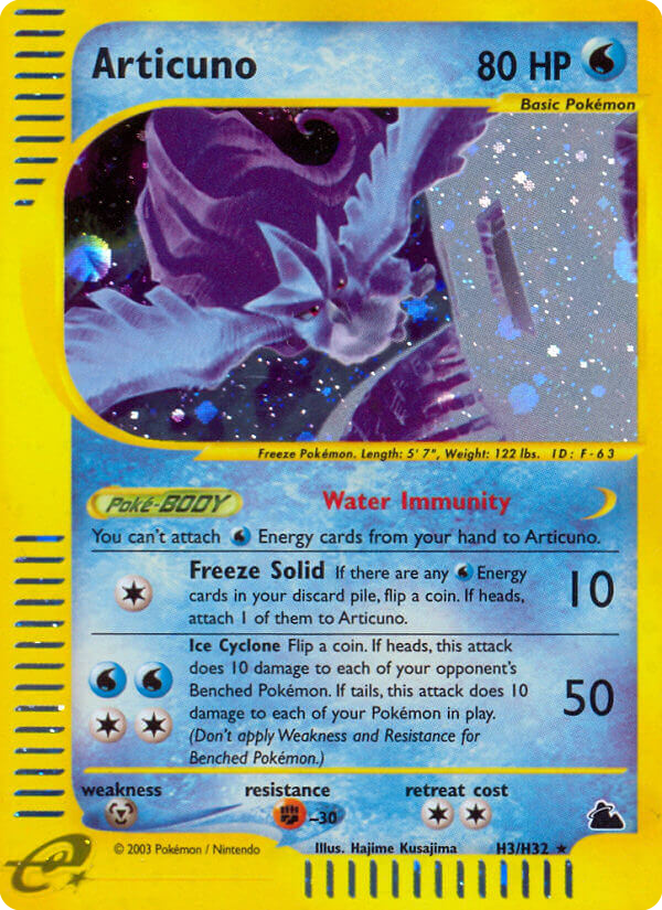 Articuno original Skyridge card