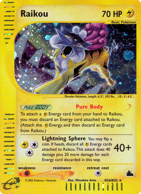 Raikou original Skyridge card
